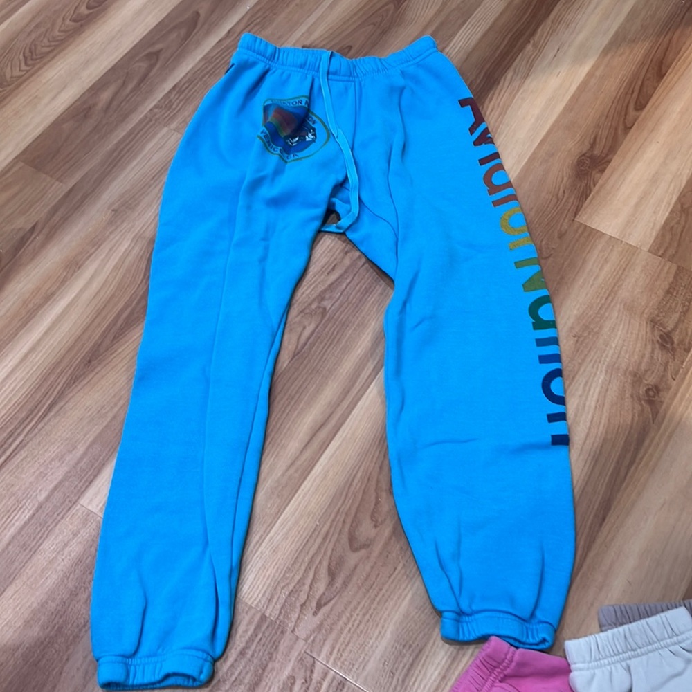 blue aviator nation sweatpants